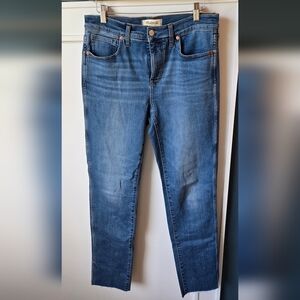 Madewell Midrise Stovepipe Jeans Size 29 DAMAGED